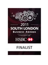 South London Business Awards 2011 Finalist Badge