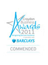 Croydon Business Awards 2011 Commended Badge